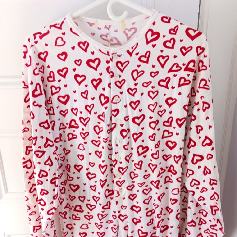 VTG 90s Y2K Gold Label Valentines onsie! S/M